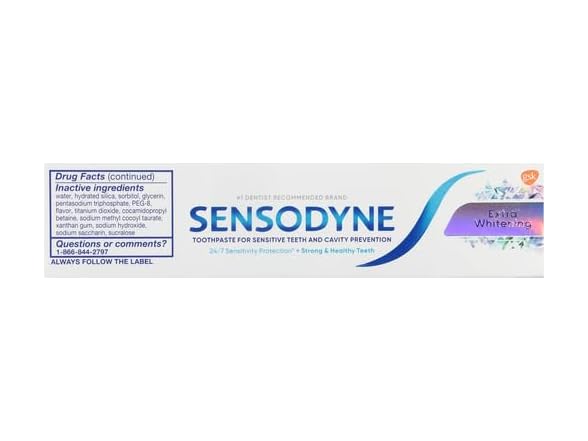 Sensodyne Extra Whitening Toothpaste 2.7oz 3pk