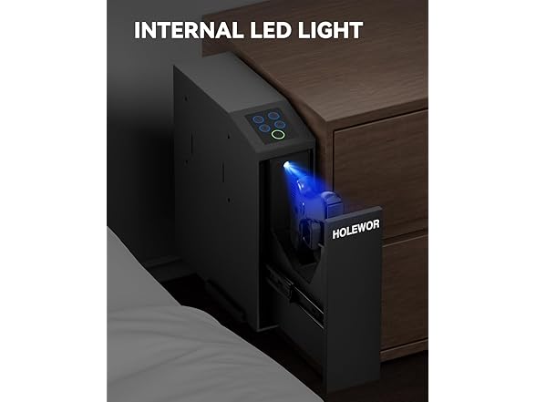 HOLEWOR Slider Bedside Pistol Safe