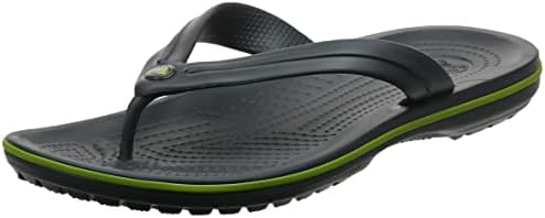 Crocs Crocband Unisex Flip Graphite/Volt Green Size M5W7