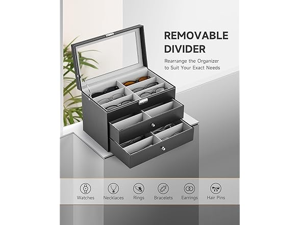 CO-Z sunglass organizer