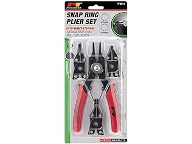 $7.99 Performance Tool W1159 5-Piece Snap Ring Plier Set dealfomo