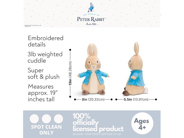 Peter Rabbit Bedding Weighted Cuddle Pillow – 3lb 