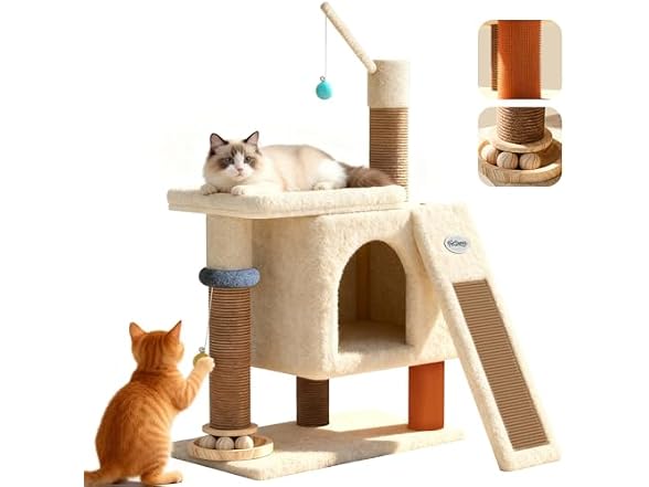 PetDance Eco-Wood Cat Tree Tower - Gallery 2
