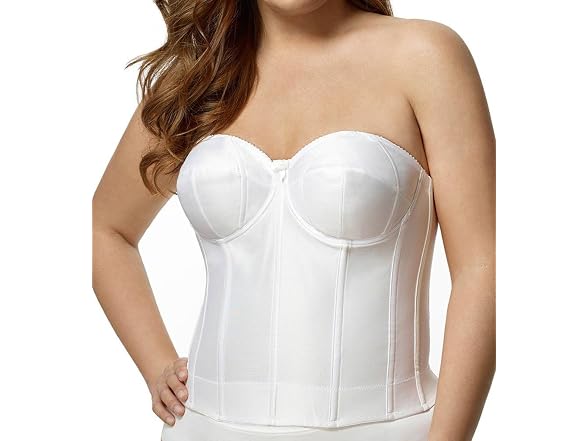 Elila Women (34B) Strapless Longline Bra