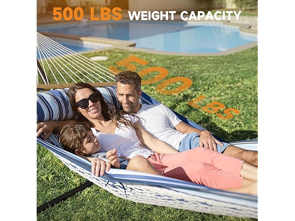 Everyfun 2 Person Outdoor Hammock with Stand