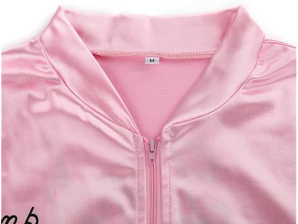 NielijuanST Women (S) Satin Zipper Jacket Dress