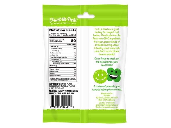 (36ct) Fruit-a-Peel Snacks, Tropical Treats