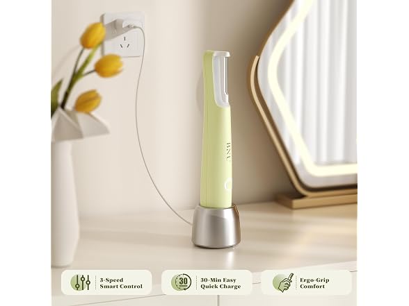 BNU Sonic Dermaplaning Tool LED 10 Blades Green