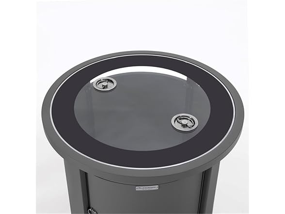 LeisureMod WH24 Walbrooke Round Tank Holder Table