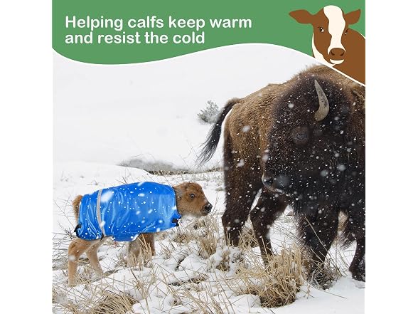Dunzy 2 Pcs Calf Blanket Calf Coat Jacket Foa