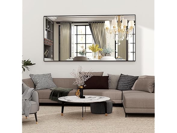Easly Full Length Mirror 64"x21" Black