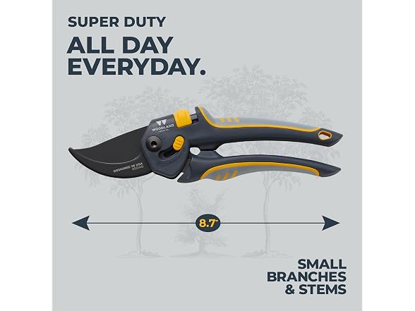 Woodland Tools Co. Super Duty Bypass Pruning Shears – 3/4"