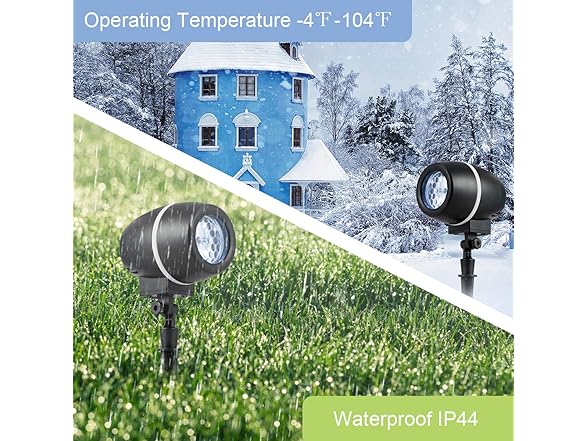 LED Snowflake Projector w/Remote