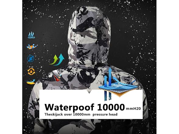 Ohsnmaksl (10-12) Waterproof Ski Jacket Fleece