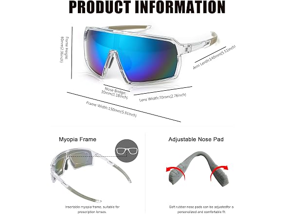 Eyeezi Polarized Sports Sunglasses