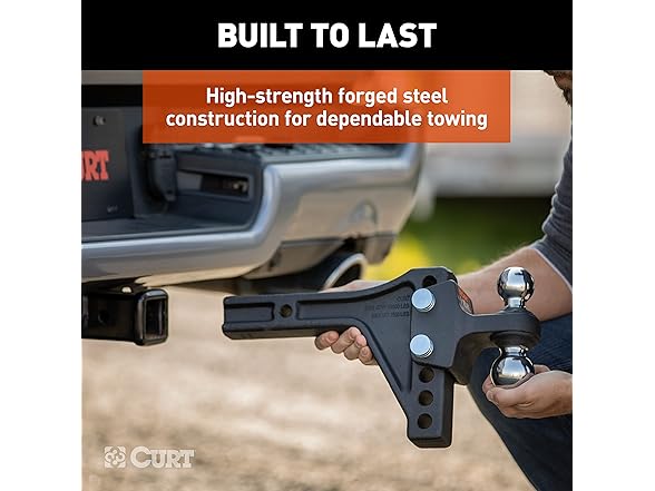 CURT 45935 Adjustable Trailer Hitch Ball Mount
