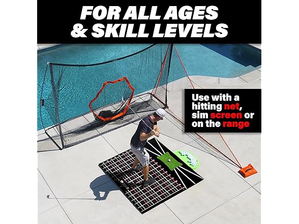 GoSports 5x5 Golf Hitting Mat Fix Slices Hooks