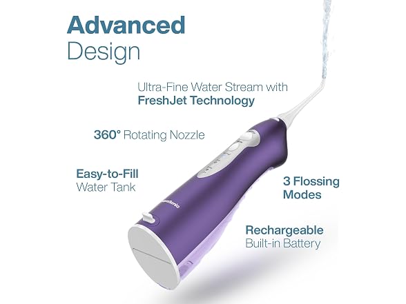 AquaSonic Aqua Water Flosser Purple
