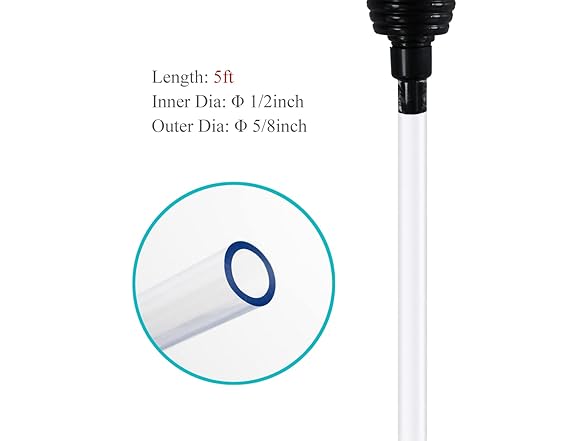5ft Aquarium Siphon Vacuum Cleaner