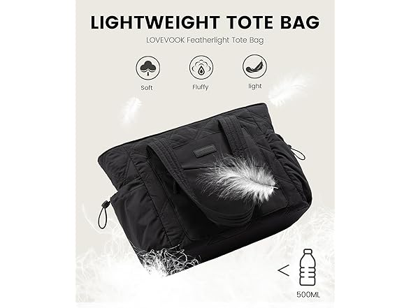 Puffer Bag and Work Bags with Zipper