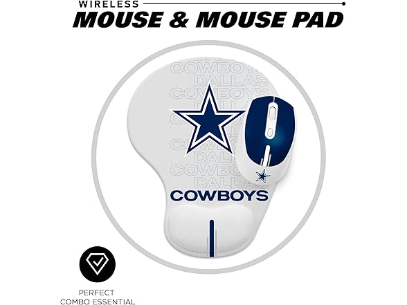 NEW YORK GIANTS Wireless Mouse and Mouse Pad