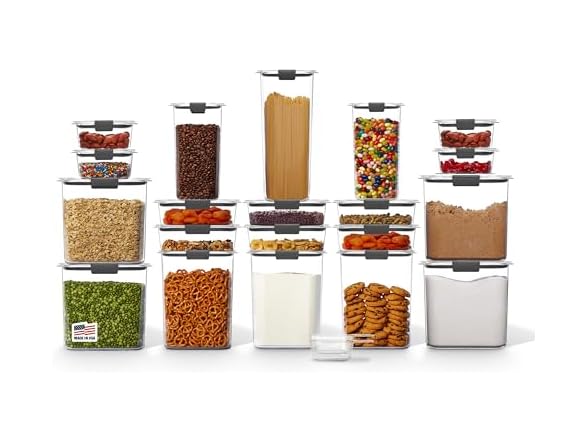 Rubbermaid Airtight Food Storage Containers with Lids Set of 20