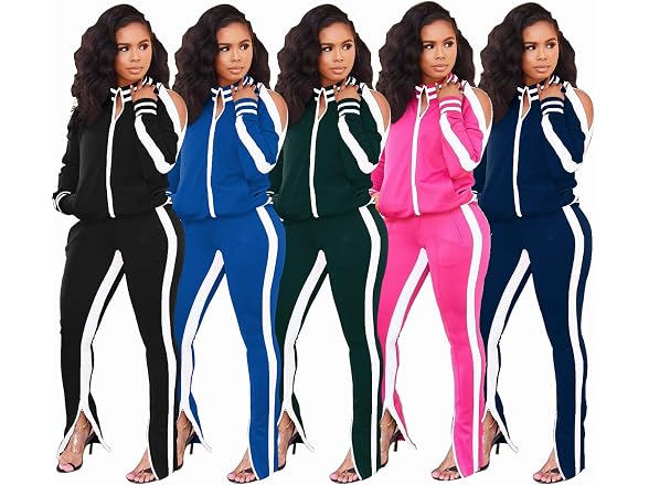 Lucuna Women Athletic Tracksuits Two Piece Trouser