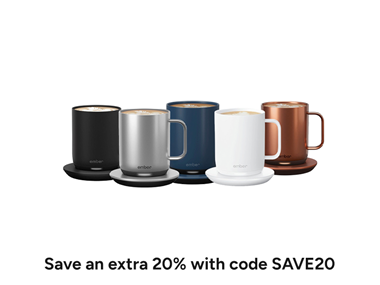 $39.99, Was $149.99, 73% Off! Ember Temperature Control Mug 2, 10oz & 14oz dealfomo