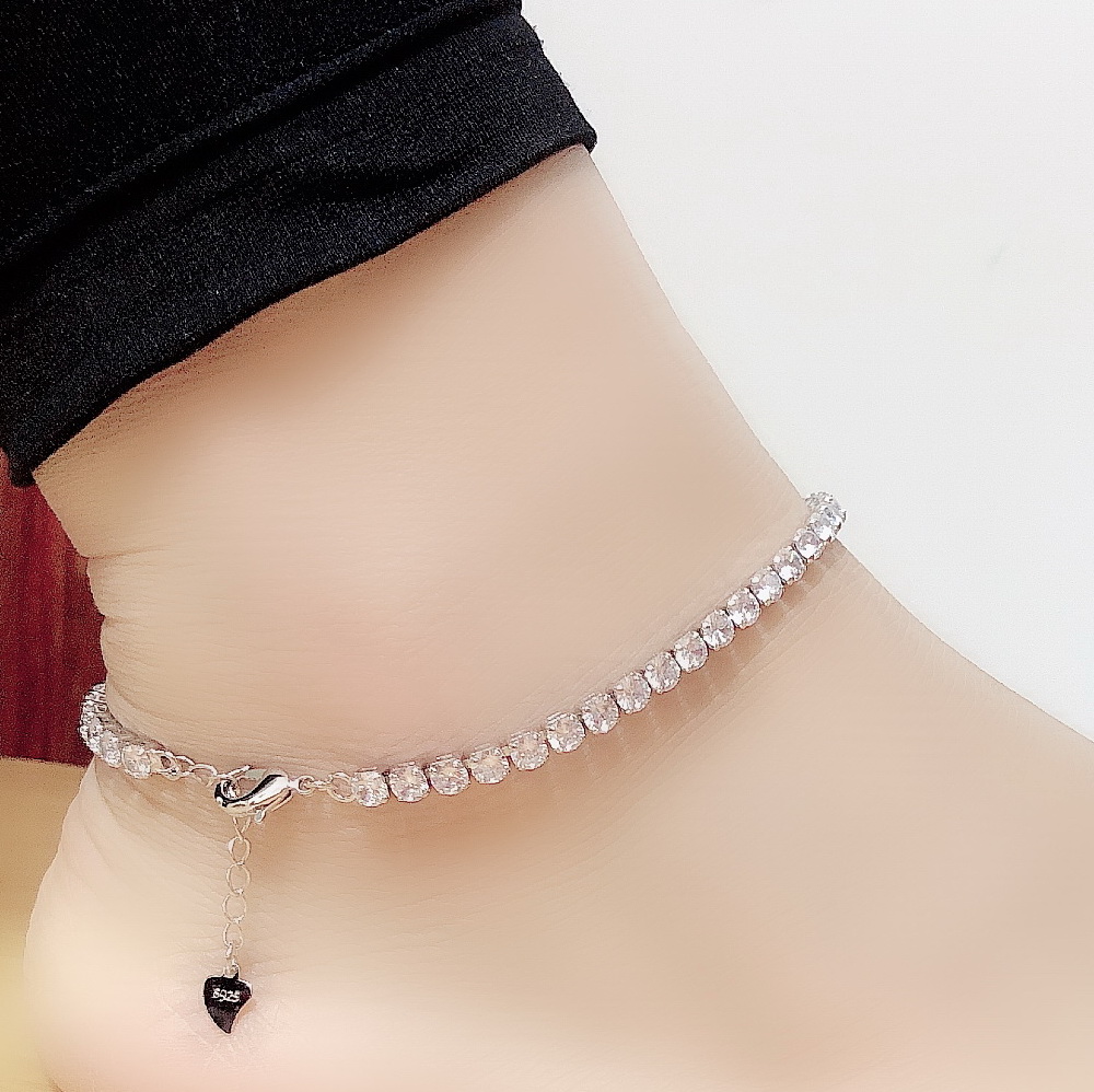 Adjustable Crystal Anklet - Gallery 3