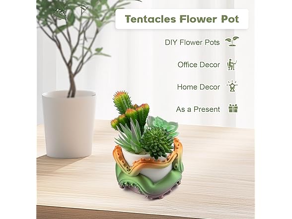 Tentacle Flower Pot Drainage Hole