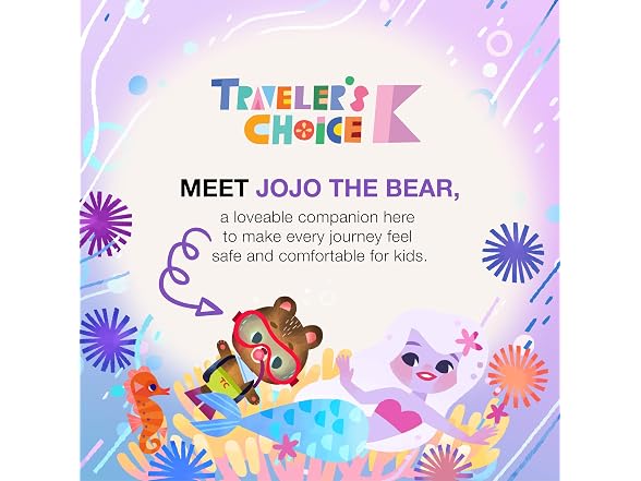 Traveler's Choice Kids JoJo the Bear's Travel Adventure, 6-Piece Set