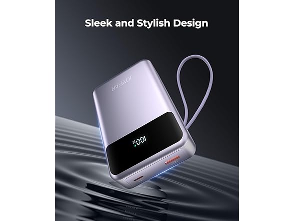 30,000mAh 22.5W Fast Charging Powerbank w/Built in Cable