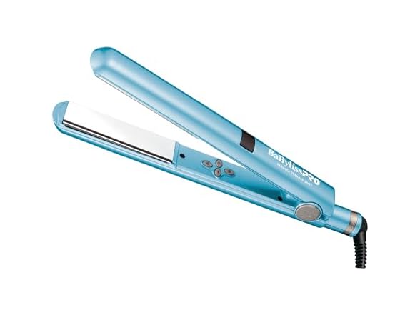 BaBylissPRO Nano Titanium Flat Iron Hair Straightener, 1"