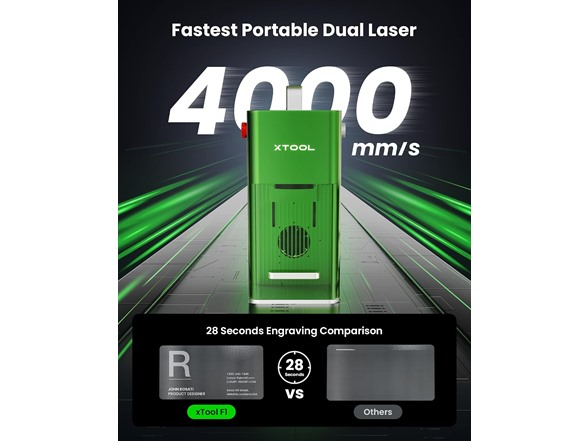 xTool F1 Laser Engraver Dark Green