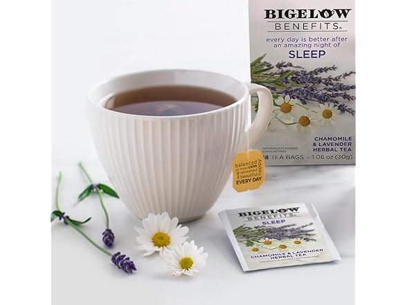 18CT Bigelow Tea Benefits Sleep Chamomile & Lavender