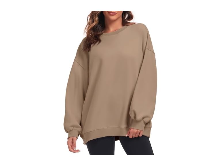 Fkeep Women Oversized Sweatshirt Crew Neck Tops - Gallery 11