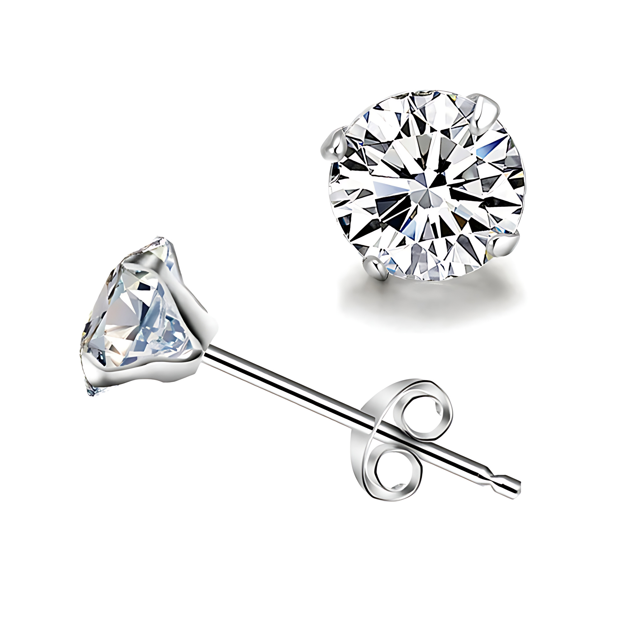 Sterling Silver Stud Earrings - Gallery 8