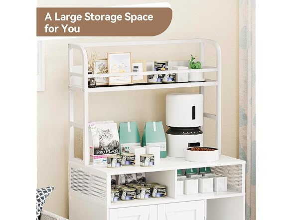 GOCAPTAIN Cat Litter Box Enclosure with Shelf Storage