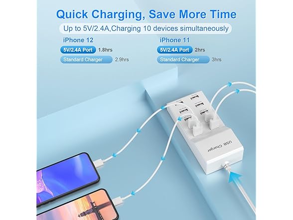 USB Wall Charging Station