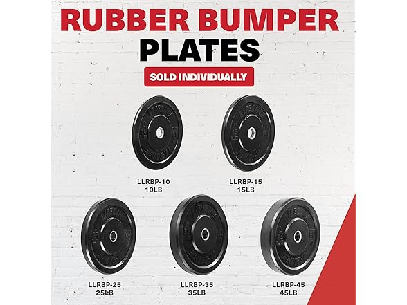 Lifeline Rubber Bumper Plate, 45 LBS