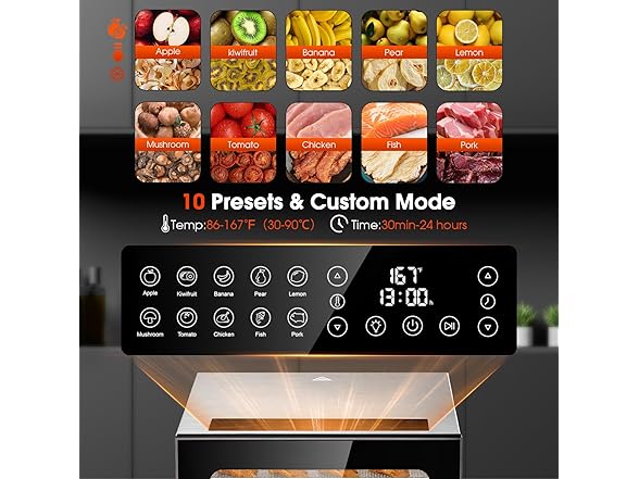 Food Dehydrator with 12 Trays
