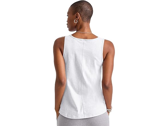 Hanes Eco White Tri Tank Original (XS)