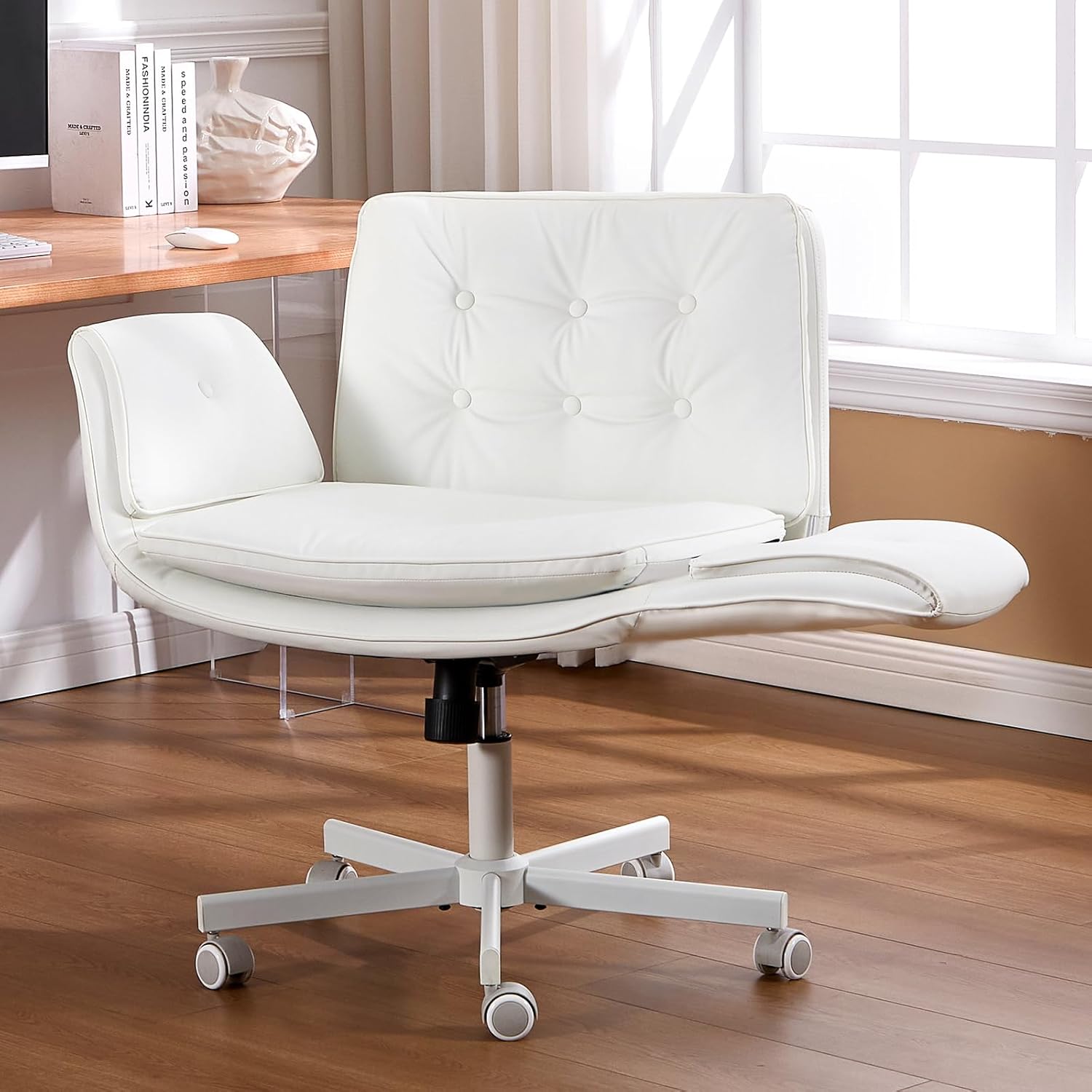 Criss Cross Chair with Armrests & Wheels - Gallery 14