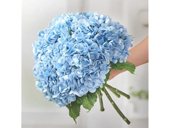 Kmise Hydrangea Artificial Flowers, 22”, 5PC