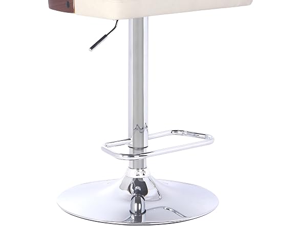 Armen Storm Barstool, Cream/Walnut
