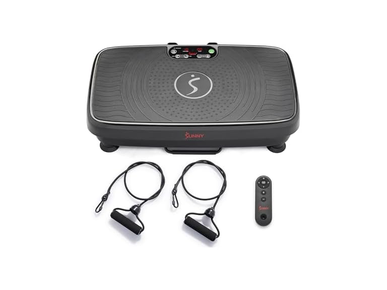 Sunny Health & Fitness 2D Vibration Platform Exercise Machine w/ Remote