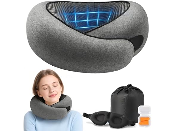 Advanced Memory Foam Neck Travel Pillow