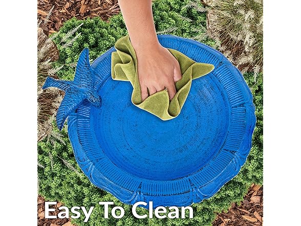 Sunnydaze Garden Visitor Metal Bird Bath