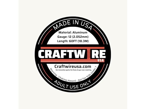 Craftwire Aluminum Wire 12 Gauge Gold 60 FT