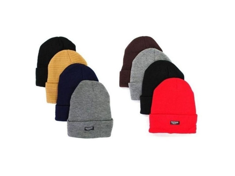 {4-Pack} Unisex Fleece-Lined Winter Hat